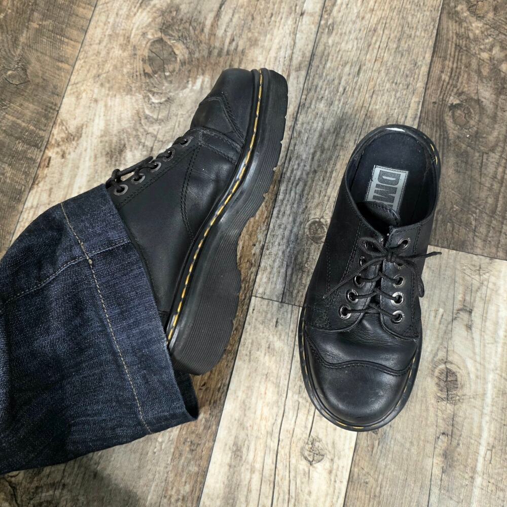 Vintage 90s Dr Martens Mule Shoes 9976 Made in England 5 Eye Cap Toe Shoes UK 5
